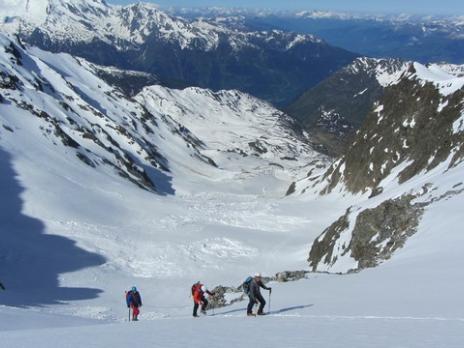 Alpinisme en Vanoise la Becca du Lac par leglacier de l'Invernet