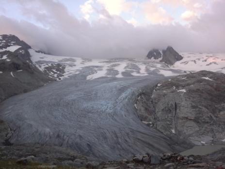 Les immenses glaciers du Ruitor