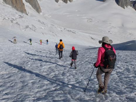 Sur le glacier