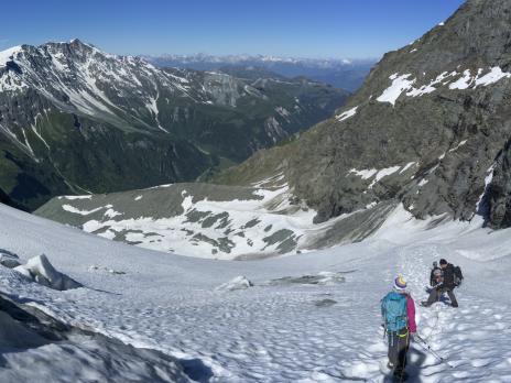 Fin du glacier.