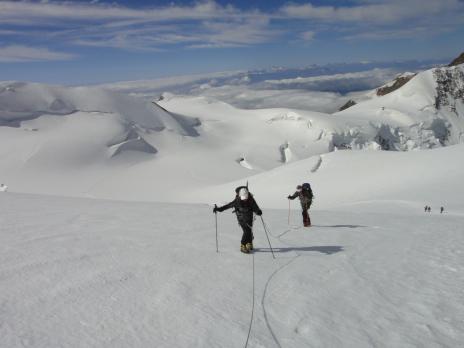Alpinisme au Mont Rose