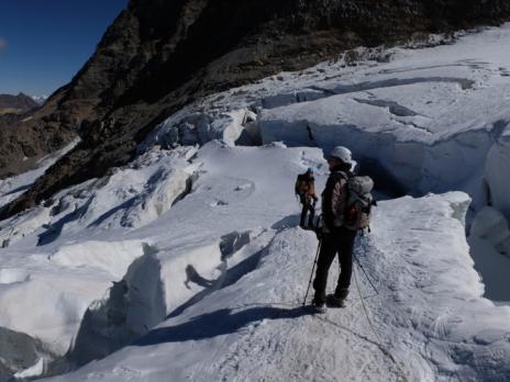 Crevasses en descendant