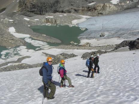 Randonnée glaciaire Pointe de la Gollette avec les Guides des Arcs