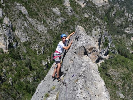 escalade dans les gorges du Tarn