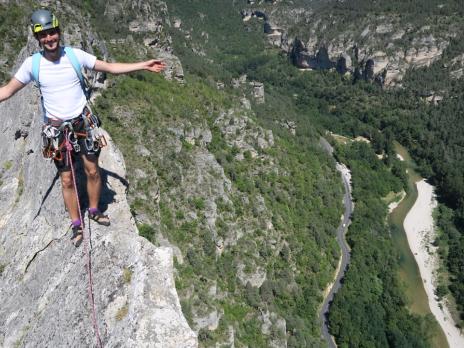 escalade dans les gorges du Tarn