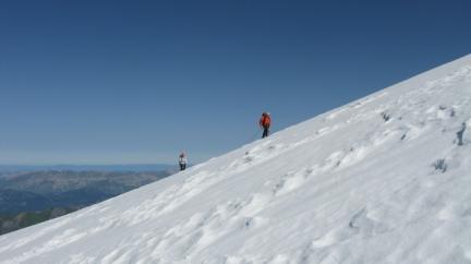 arrivée au dôme de Glaciers
