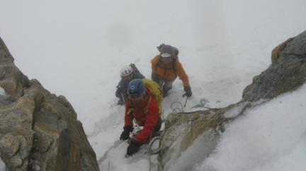 En arrivant au sommet de l'Albaron