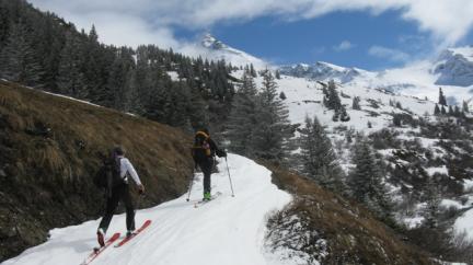 montée dans le vallon de Mercuel