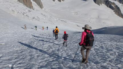 Sur le glacier