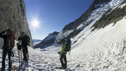 Pause au col de la grande Casse.
