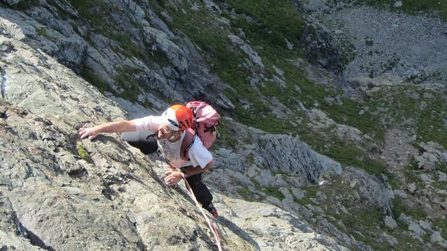 Escalade face sud du Mont Pourri voie Rêve d'océan