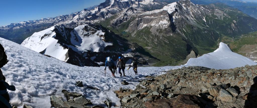 En arrivant au sommet du Mont Pourri