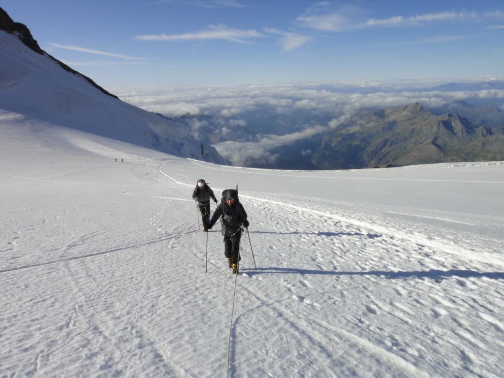 Alpinisme au Mont Rose
