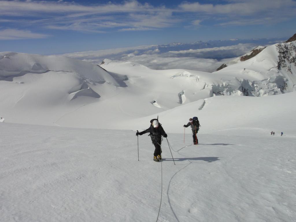 Alpinisme au Mont Rose