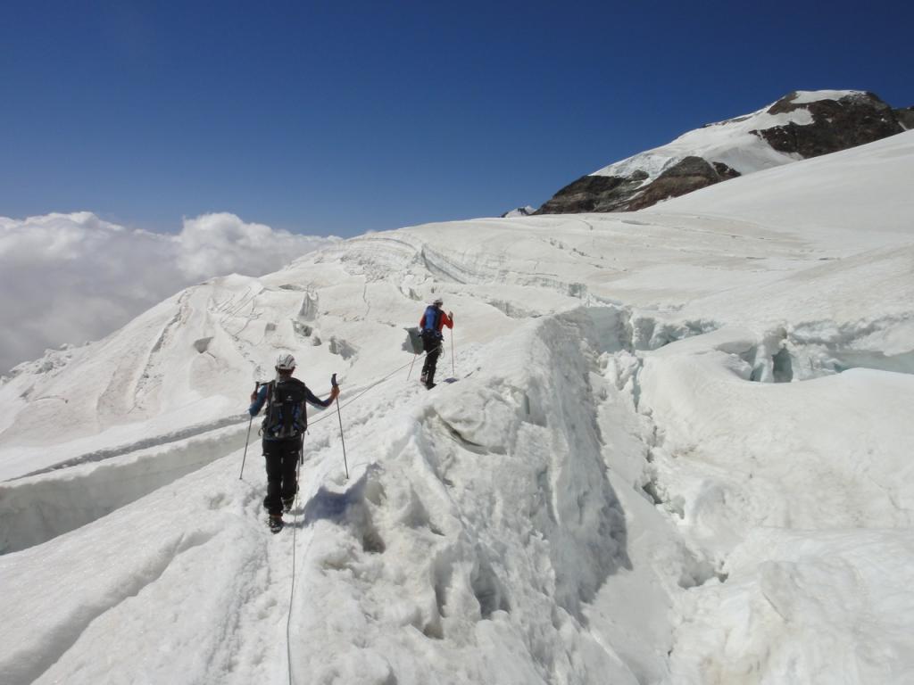 Alpinisme au Mont Rose