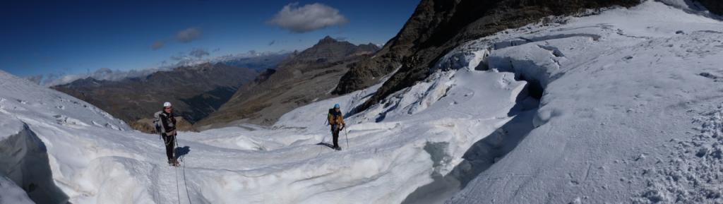 Crevasses en descendant