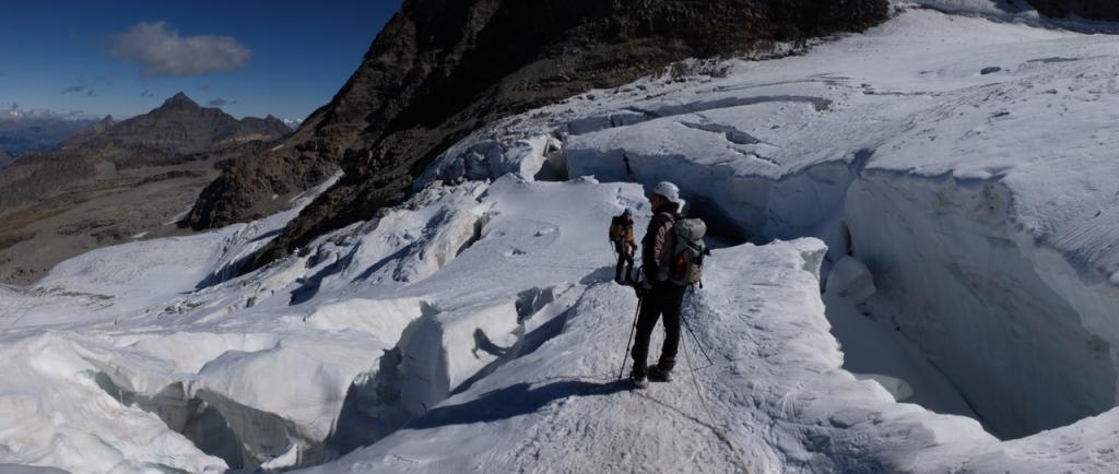 Crevasses en descendant