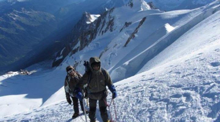 Arrivée au sommet du Mont Blanc