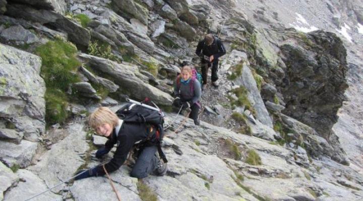 Escalade pour le col du Tondu
