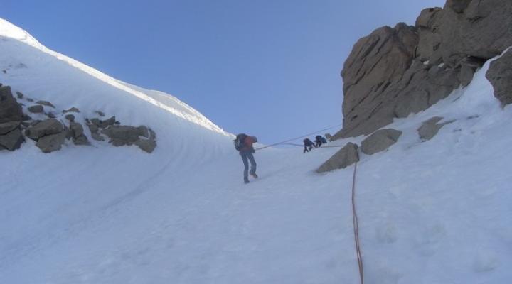 Aiguille Verte 4122m descente en rappel