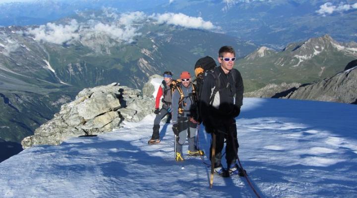 Le Mont Pourri l'arête finale - guides des Arcs