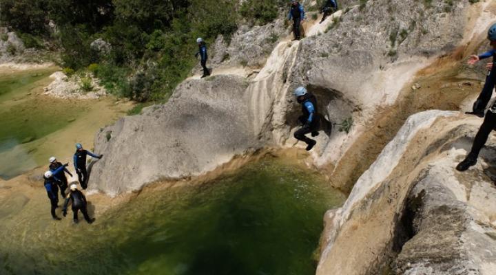 Canyoning dans le Gard les Concluses