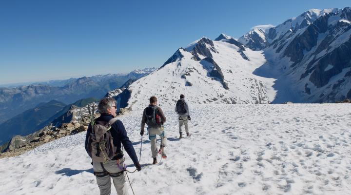 La descente du Mont Tondu