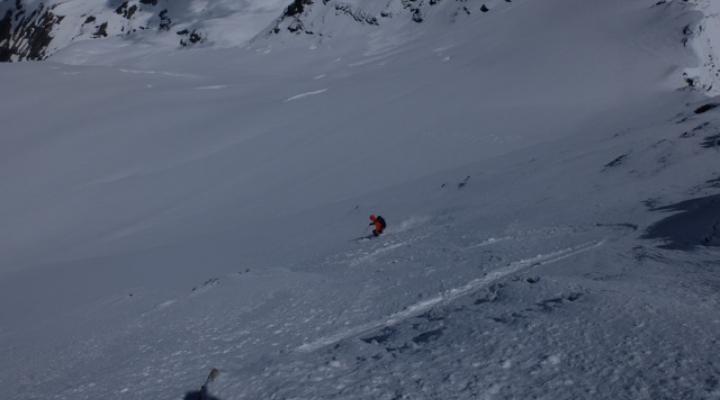 Le debut de la descente