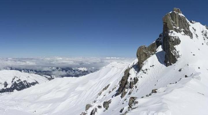 Aiguille du grand fond depuis la brèche de Parozan.