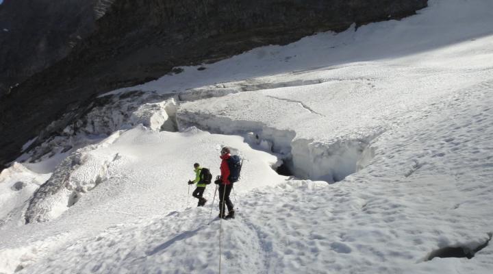 Le Grand Paradis la descente