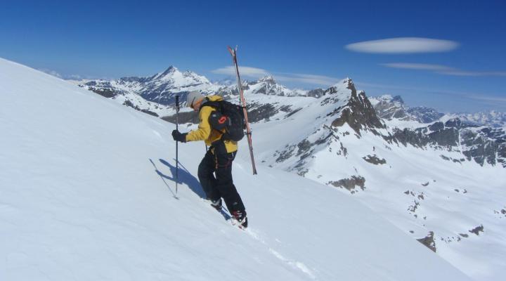 Montée à l'Ouille Noire au départ du glacier du Pisaillas