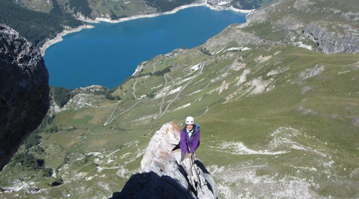Alpinisme en Vanoise, escalade de l'Aiguille du Franchet