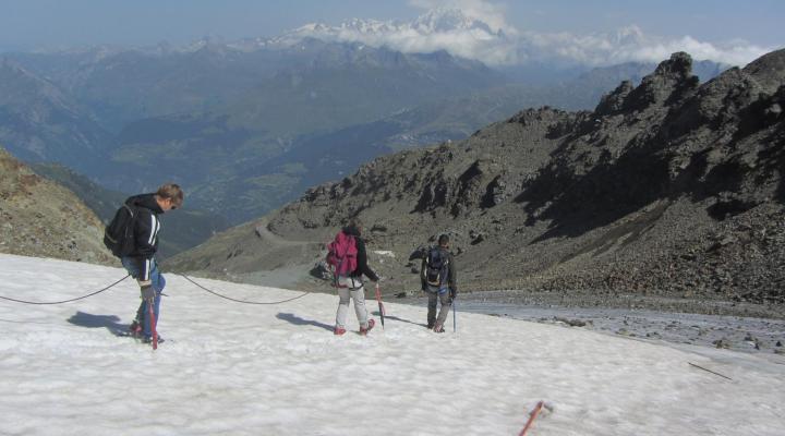 Les Arcs randonnée glaciaire à l' Aiguille Rouge