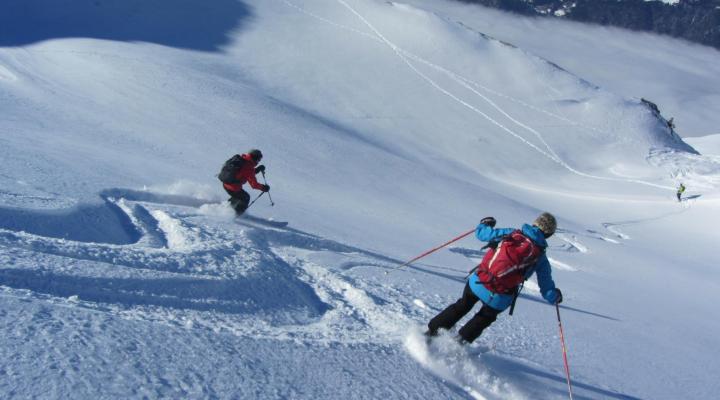 ski de randonnée en Vanoise - descente du Dou de Moutiers