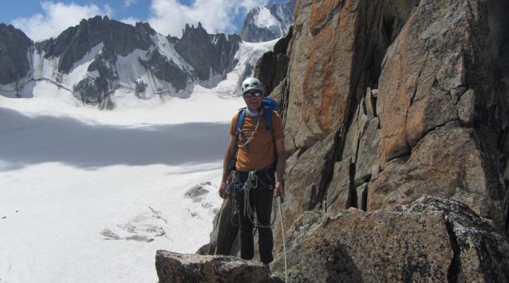Escalade pointe Adolphe Rey - massif du Mont Blanc