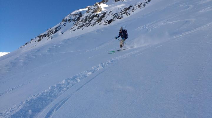 Les Arcs ski hors piste - la crete des lanchette