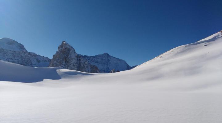 ski de randonnée au départ de Tignes