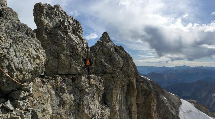passage très aérien juste après la pointe Fourastier.