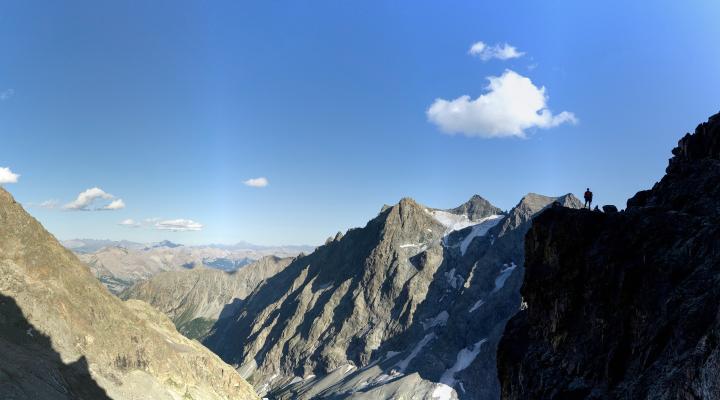 Sur les vires d'Ailefroide