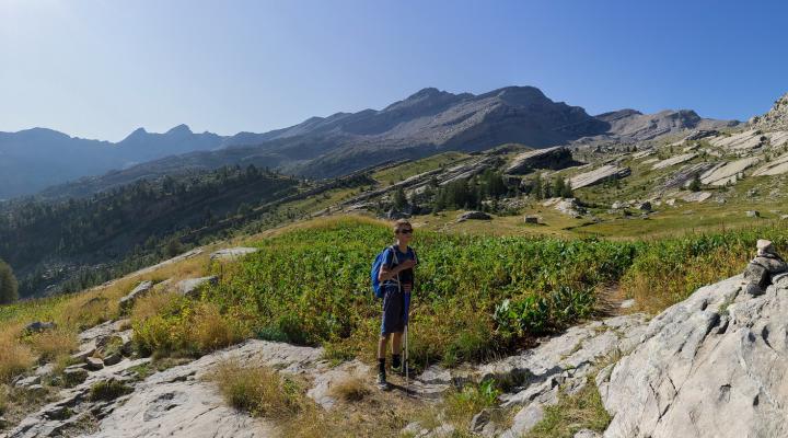 à l'approche des "eaux tortes", un lac qui rappelle les "pozzi" corses.