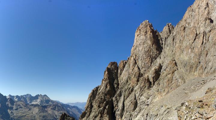 vue d'ensemble de l'arête ouest.