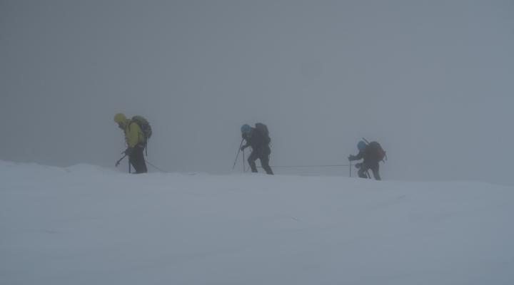 Sur le glacier