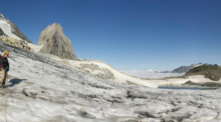Sur le glacier de Rosolin