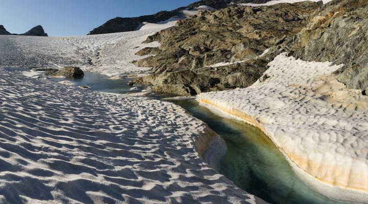 Arrivée sur le glacier