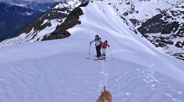 Vers les arêtes de Montsetti