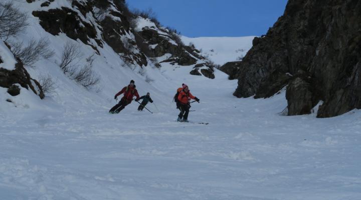 Le couloir au dessus de la Gurraz