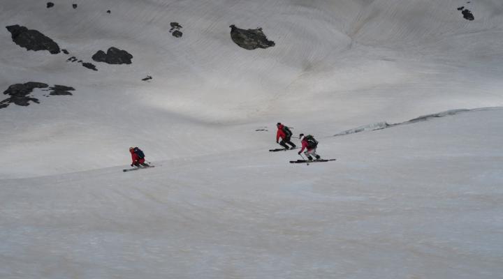 Sur le glacier