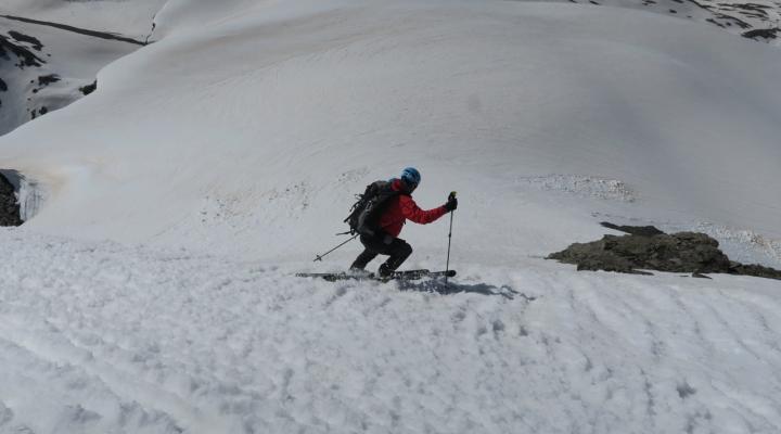Descente vers le col de l'Iseran