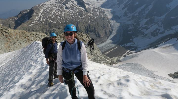 Sur le glacier