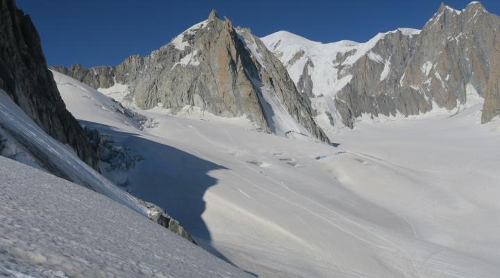 Sur la vallée Blanche